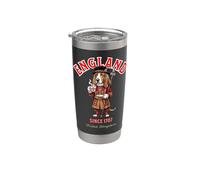 Basset - Taza con diseño de perro de la Torre de Londres Vaso térmico de acero inoxidable de doble pared