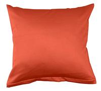 Bassetti 9324572 - Funda de Almohada (100% satén de algodón, en Color Tangerine 1191, 80 x 80 cm)