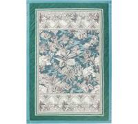 Bassetti Boboli 9330137 - Plaid de algodón 100%, Color Verde V1, 240 x 250 cm