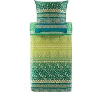 Bassetti Brenta 9327396 - Juego de Cama y Funda de Almohada (155 x 220 cm y 1 Funda de Almohada de 80 x 80 cm), Color Verde