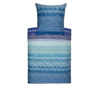 Bassetti BRUNELLESCHI 9285873 - Juego de Cama y Funda de Almohada (100% satén de algodón, 135 x 200 cm y 1 Funda de Almohada de 80 x 80 cm), Color Turquesa