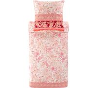 Bassetti CAPODIMONTE 9327398 - Juego de Cama y Funda de Almohada (155 x 220 cm y 1 Funda de Almohada de 80 x 80 cm), Color Coral