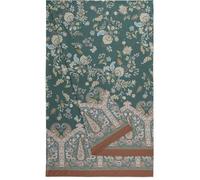 Bassetti Fular de Rosas Indias de 100% algodón en Color Verde V1, tamaño: 180 x 270 cm - 9333344