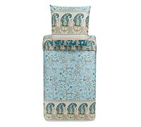 Bassetti Genova V1 9323465 - Juego de Cama (Funda nórdica de 2 Piezas, 200 x 200 cm, 80 x 80 cm), Color Verde