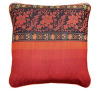 Bassetti Granfoulard 9324055 Orosei R1 - Funda de cojín (40 x 40 cm, 100% algodón, con Cremallera), Color Rojo