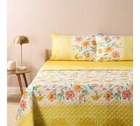 Bassetti Granfoulard - Colcha para cama de matrimonio de dos plazas, 100% algodón, 265 x 255 cm, art. Casablanca amarillo Y1