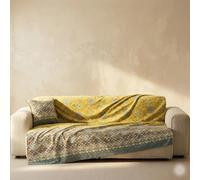 Bassetti Granfoulard - Funda para sofá, cubretodo, tela decorativa para sofá, colcha, mesa, 270 x 270 cm, art. Tigulo dorado