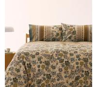 Bassetti Granfoulard - Juego completo de funda nórdica para cama de matrimonio, 100 % satén de algodón de 110 hilos, saco de dormir con esquinas y dos fundas de almohada (varios colores bambú)