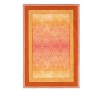 Bassetti Granfoulard Kerala O1 - Manta (135 x 190 cm, 100% algodón Mercerizado, Suave, Ligera, Agradable al Tacto, fácil de cuidar), Color Naranja