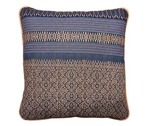 Bassetti Granfoulard Roccaraso B1 9324049 - Funda de cojín (100% algodón, con Cremallera, 40 x 40 cm), Color Azul