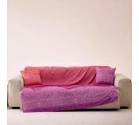 Bassetti Granfoulard - Tela decorativa para sofá, de algodón, cubretodo, varios usos (colcha, picnic, cortina, cubremesa) (180 x 270 cm (agua fucsia)