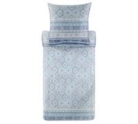 Bassetti Hanbury 9329922 - Juego de Cama y Funda de Almohada (155 x 220 cm y 1 Funda de Almohada de 80 x 80 cm), Color Azul