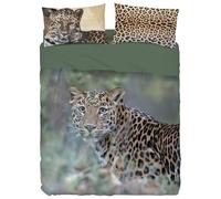Bassetti Imagine - Juego de sábanas para cama de matrimonio con impresión digital de alta definición (foto 04 Leopard)