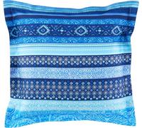 Bassetti Maser 9328354 - Funda de cojín (100% satén de algodón, 40 x 40 cm), Color índigo B2
