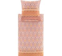 Bassetti Nairobi 9332139 - Juego de Cama y Funda de Almohada (100% satén de algodón, 200 x 200 cm y 1 Funda de Almohada de 80 x 80 cm), Color Rojo