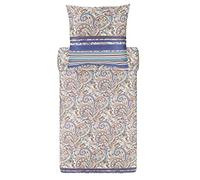 Bassetti NOTO 9321843 - Juego de Ropa de Cama y Funda de Almohada de 100% satén de algodón en Color Gris G1, Medidas: 135 x 200 + 1 K 80 x 80 cm