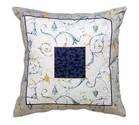 Bassetti OPLONTIS 9322744 - Funda de cojín para Ropa de Mesa, 100% algodón, Tejido Panamá en Color Azul B3, Medidas: 40 x 40 cm