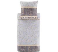 Bassetti OPLONTIS 9331448 - Juego de Ropa de Cama y 2 Fundas de Almohada (100% satén de algodón, 200 x 200 + 2 K, 80 x 80 cm), Color Gris