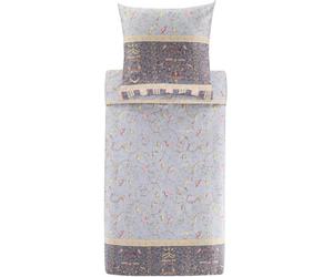 Bassetti OPLONTIS 9331448 - Juego de Ropa de Cama y 2 Fundas de Almohada (100% satén de algodón, 200 x 200 + 2 K, 80 x 80 cm), Color Gris
