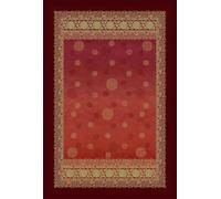 Bassetti PALLAVICINO 9330120 - Plaid de algodón 100% en Color Rosso R1, tamaño: 155 x 220 cm
