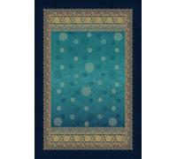 Bassetti PALLAVICINO 9330138 - Plaid de algodón 100% en Color Azul B1, tamaño: 240 x 250 cm