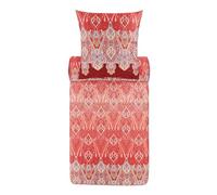 Bassetti RAGUSA 9325838 - Juego de Cama y Funda de Almohada (100% satén de algodón, 135 x 200 cm y 1 Funda de Almohada de 80 x 80 cm), Color burdeos