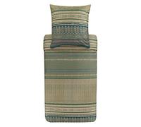 Bassetti Roccaraso 9323437 V1 - Juego de Cama (Funda de edredón de 2 Piezas, Funda de edredón de 135 x 200 cm y 80 x 80 cm, algodón mako Satinado), Color Verde