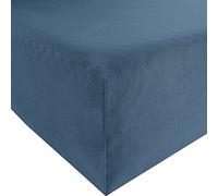 Bassetti Sábana Bajera de Punto de Jersey Individual, Color Azul, tamaño 90 x 190 cm - 100 x 220 cm