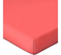 Bassetti Sábana Bajera para cubrecolchón de Color Coral X1/687, tamaño 90 x 190, 100 x 220 cm