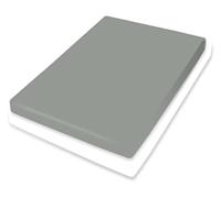 Bassetti Sábana Bajera Uni Classic Grey G1/764 de algodón y Elastano en Color Gris clásico, Dimensiones: 180 x 200 cm, 200 x 220 cm, 9285320
