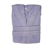 Bassetti Time - Albornoz de rizo con capucha para hombre y mujer, de 360 g/m², Glicine, X-Large
