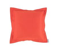 Bassetti Uni Funda de cojín para Ropa, 100% satén de algodón (110 Hilos por cm²), Color Rojo Coral, 40 x 40 cm