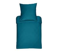 Bassetti Uni - Juego de Cama (algodón, 155 x 220 cm), Color Azul