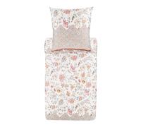 Bassetti Vicenza 9325846 - Juego de Cama y Funda de Almohada (100% algodón, 155 x 220 cm y 1 Funda de Almohada, 80 x 80 cm), Color Beige