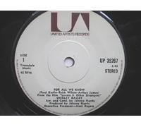 Bassey, Shirley - Bassey, Shirley For All We Know 7" United Artists UP35267 EX 1970s