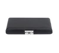 Bassoon Reed Case Bassoon Reeds Wood Pu Leather Black Pu Funda de Cuero Black Bassoon Reed Container Box Case con Ranuras para 6 Piezas de Cañas