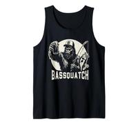 Basssquatch Funny Bigfoot Bass Fishing Camiseta sin Mangas