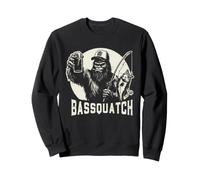 Basssquatch Funny Bigfoot Bass Fishing Sudadera