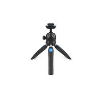 Bassulouda 1 unids multifuncional portátil mini soporte Steady Shot Anti-Shake soporte con clip de teléfono, azul