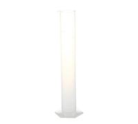 Bassulouda 250 ml - Probeta de plástico para laboratorio, color blanco claro
