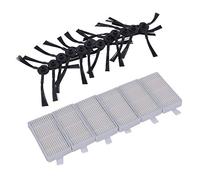 Bassulouda Kit de 12 cepillos laterales 6 filtros Hepa para V5 V5 X5 V3 V3 Pro V3L V5S Pro V50 Partes de aspirador Robot