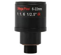 Bassulouda - Lente de CCTV de 1/2,5 pulgadas, 6-22 mm, 5 MP, M12, montaje Varifocal, lente F1.6 para 4 MP, 5 MP, CMOS, CCD y sensor de seguridad IP/AHD
