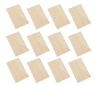 Basswood Sheet Boards for Crafts - Crafting Square Wood Blanks 12 Thin Rectangle Board Blanks, Craft Supplies Architectural Models, House Aircraft Ship Boat