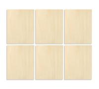 Basswood Sheets, Wood Panels for Cutting, 6 piezas Unfinished Craft Set, ideal para grabado CNC, 17.72x11.81x0.12 pulgadas Architectural Models, Mini House Projects, Painting
