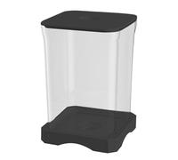 Basta Di Fish Betta - Acuario de peces | Tanques rectangulares con orificio de alimentación, acuario de mesa, kit de arranque de betta con lámpara LED de agua