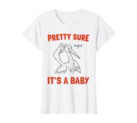Bastante Seguro de Que es un bebé Oops Funny Stork Art Camiseta