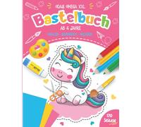 Bastelbuch ab 4 Jahre: Das XXL ِAusschneidebuch ab 4 Jahre für kinder | Schneiden Lernen, Kleben, Malen und Basteln! mit Einhorn und Prinzessinnen.
