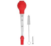 Baster Tradicional, Pollo, Pavo, Carne de Ave, Barbacoa, Baster, Jeringa, Tubo, Bomba, Pipas, Gotero, Pipeta, Baster, Pavo, para Cocina (Rojo)