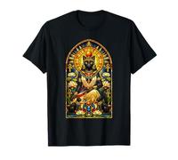 Bastet Cat Goddess Antiguo Egipto Vitral Egipto Camiseta