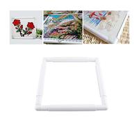 Bastidor de bordado Aro de bordado cuadrado, marco de costura de aros de coser de rectángulo de plástico para coser bricolaje(27.9 * 27.9cm)